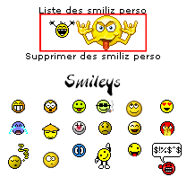 smiley favoris