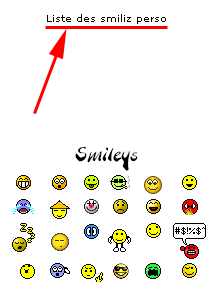 liste smiley